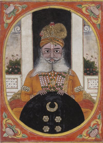 Maharaja Sardar Singh, władca Bikaner, 1851-71 autorstwa Indian School