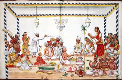 Ceremonia zaślubin (wc na papierze) (patrz również 908420) autorstwa Indian School