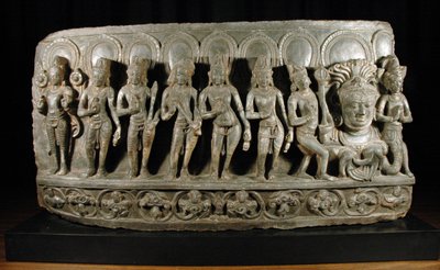 Navagraha, ok. 950-1000 (kamień) (szczegóły 874861) autorstwa Indian School