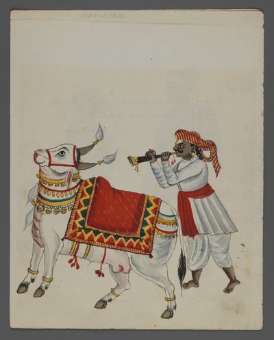 Jeden z zestawu dziewięciu zdjęć przedstawiających Indian w różnych zawodach (wc na papierze) autorstwa Indian School