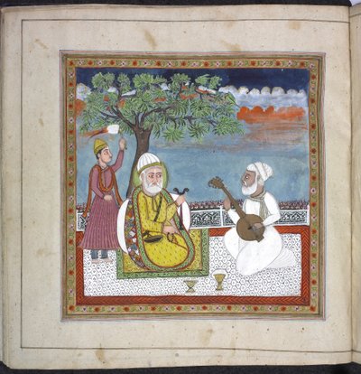 Panj.D.4 f.9 (po lewej), Modlitewnik Rani Jindan autorstwa Indian School