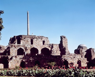 Ruiny cytadeli Kotla Firuz Shah, założonej przez Firuza Shah Tughluqa (1351-88) autorstwa Indian School