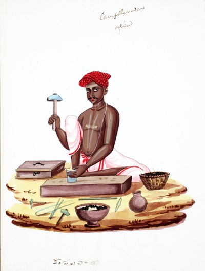Kamieniarz (wc na papierze) autorstwa Indian School