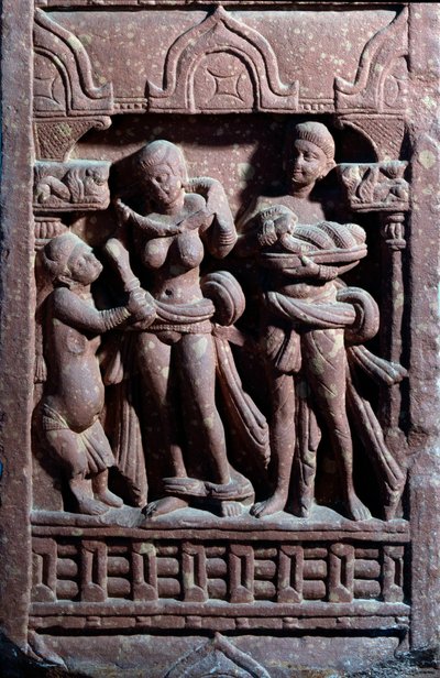 Toaleta Sundari (rzeźba z piaskowca) autorstwa Indian School