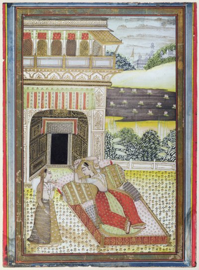 Opuszczona Rani, ze szkoły Ragamala, Radżastan autorstwa Indian School