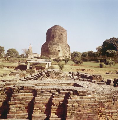 Stupa Dhameh, ok. 500 AD autorstwa Indian School