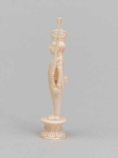 Biały pionek, figura szachowa, Indie, 1820 ok autorstwa Indian School