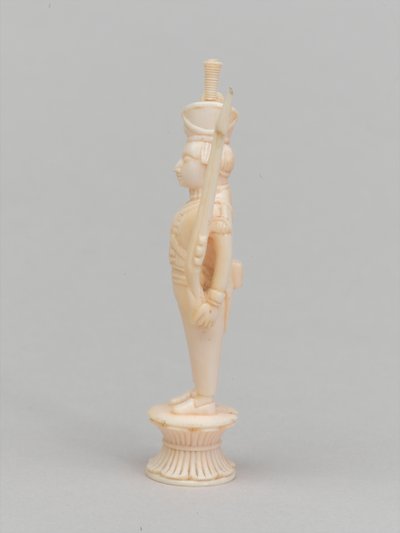 Biały pionek, figura szachowa, Indie, 1820 ok autorstwa Indian School