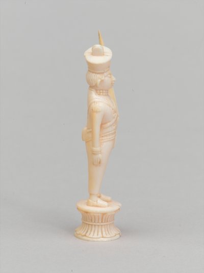 Biały pionek, figura szachowa, Indie, 1820 ok autorstwa Indian School
