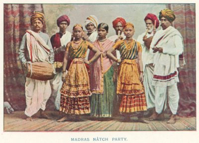 Indianie: Madras Natch Party (kolorowe zdjęcie) autorstwa Indian photographer