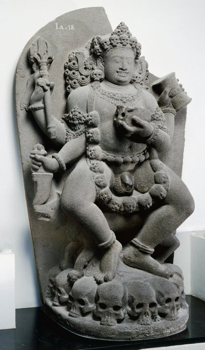 Bhairava, ok. 1300 (andezyt) autorstwa Indonesian School
