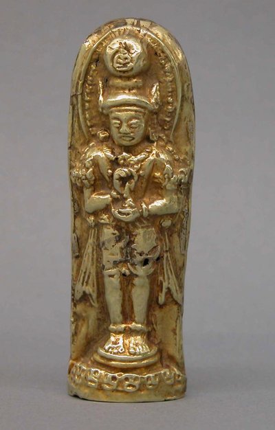 Rzeźba Bhairawy, ok. 1300 (złoto) autorstwa Indonesian School