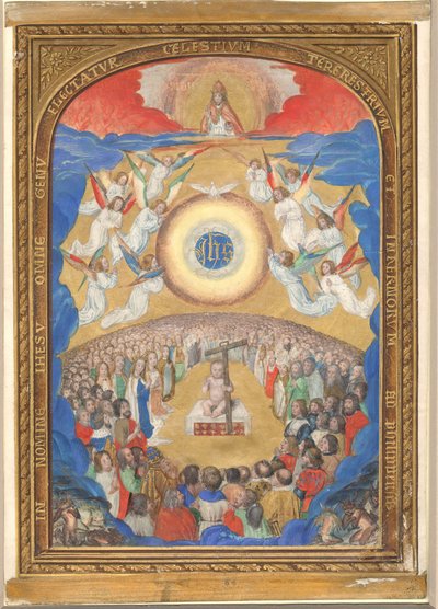 Rękopis z Adoracją Najświętszego Imienia, z Księgi Godzin, po 1530 r. autorstwa Influence of Simon Bening