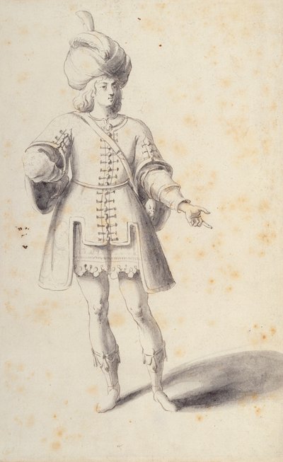 Szlachetna perska młodzież (pióro i atrament na papierze) autorstwa Inigo Jones