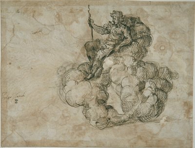 Apollo (pióro i atrament na papierze) autorstwa Inigo Jones