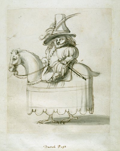 Holenderska strona (pióro i tusz na papierze) autorstwa Inigo Jones