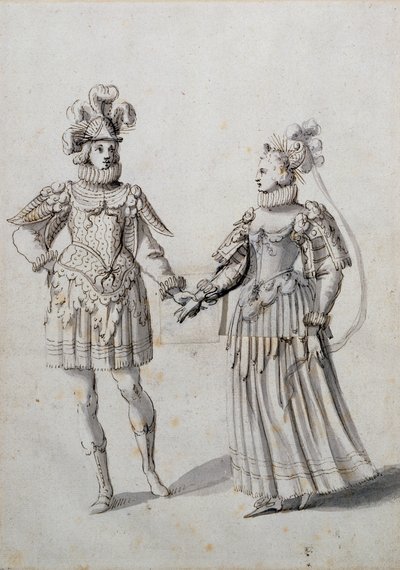 Wpływy gwiazd (pióro i atrament na papierze) autorstwa Inigo Jones