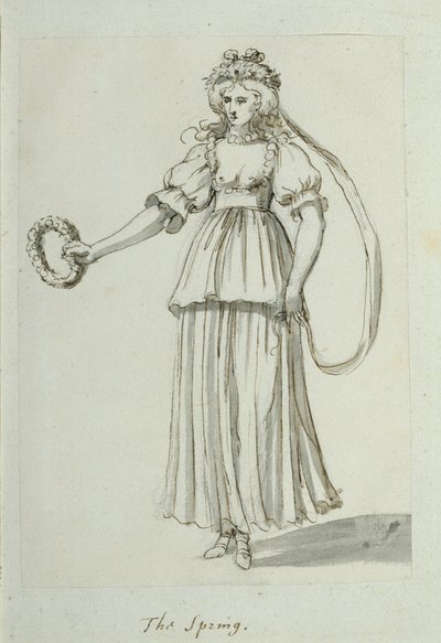 Wiosna (pióro i tusz na papierze) autorstwa Inigo Jones