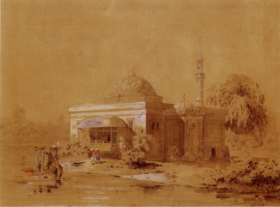 Projekt pawilonu Łaźni Tureckiej w Parku Katarzyny w Carskim Siole, ok. 1930 r. 1850 autorstwa Ippolit Antonovich Monighetti