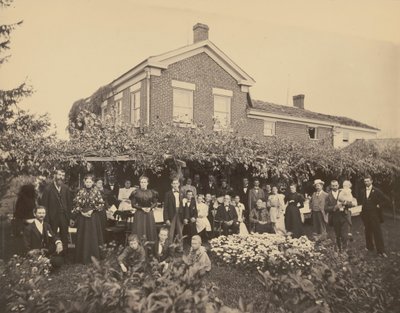 Portret rodziny, okolice Meadville, Pensylwania, 1885-1889 (zdjęcie) autorstwa Ira E. Hall
