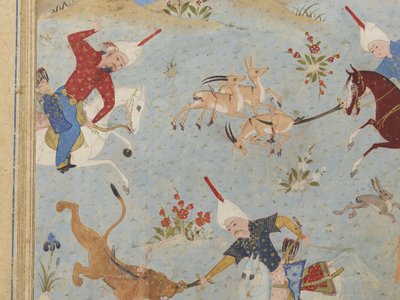 Folio z Khamsa autorstwa Iranian School
