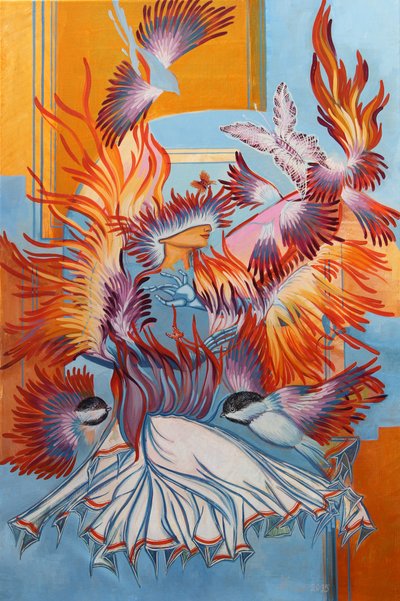 Odtworzone Sikorki, 2015 autorstwa Irina Corduban