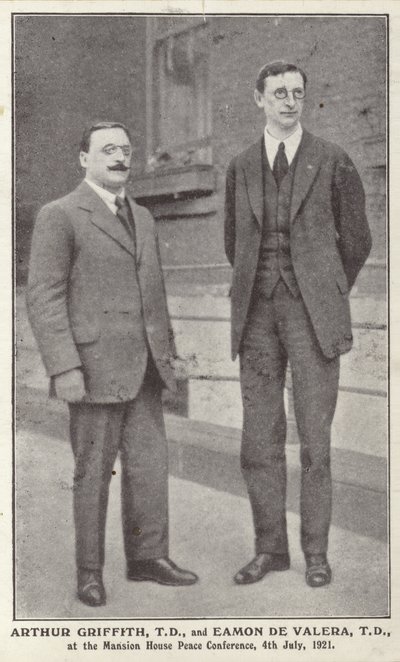 Arthur Griffith i Eamon de Valera autorstwa Irish Photographer