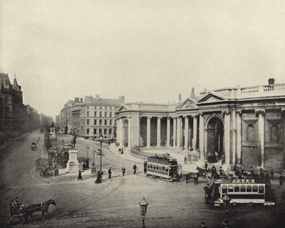 Bank of Ireland, Dawny Parlament, Dublin (zdjęcie czarno-białe) autorstwa Irish Photographer