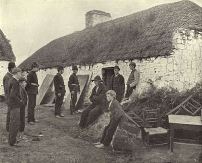 Miejsce eksmisji, hrabstwo Clare (zdjęcie czarno-białe) autorstwa Irish Photographer