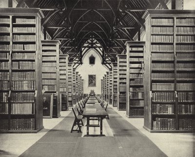 Biblioteka, Maynooth College (zdjęcie czarno-białe) autorstwa Irish Photographer