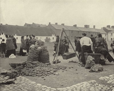 Targ Ziemniaczany, Drogheda (zdjęcie czarno-białe) autorstwa Irish Photographer