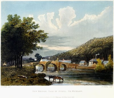 New Bridge, Vale of Ovoca, hrabstwo Wicklow, 1835 autorstwa Irish School