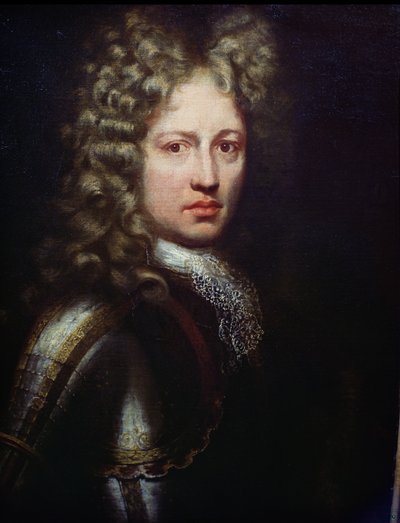 Portret Patricka Sarsfielda, tytularnego hrabiego Lucan (zm. 1693) irlandzkiego jakobita i żołnierza autorstwa Irish School
