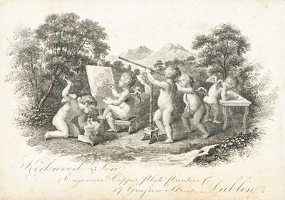 Karta handlowa, Kirkwood & Son autorstwa Irish School