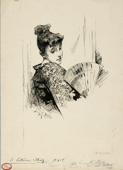 Studium kostiumów autorstwa Irving Ramsay Wiles