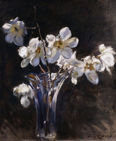 Magnolie w wazonie autorstwa Irving Ramsay Wiles