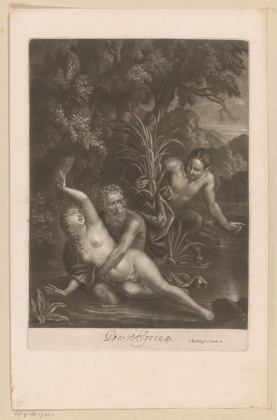 Pan i Syrinx Pan et Syrinx (tytuł na obiekcie) autorstwa Isaac Beckett