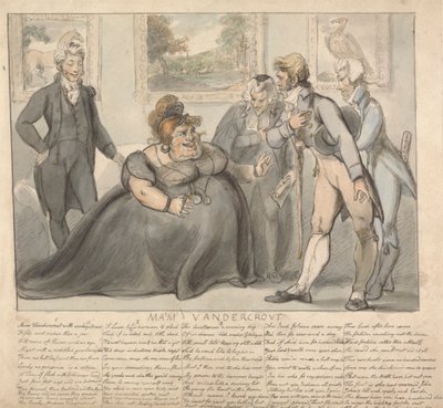 Pani Vandercrout i Zalotnicy autorstwa Isaac Cruikshank
