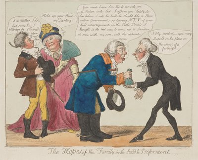 Die Hoffnungen der Familie auf dem Weg zur Bevorzugung autorstwa Isaac Cruikshank