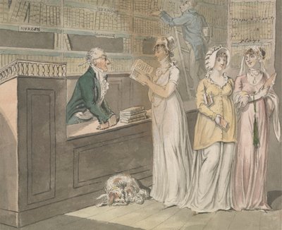 Wypożyczalnia autorstwa Isaac Cruikshank