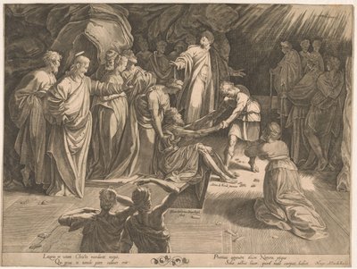 Wskrzeszenie Łazarza autorstwa Isaac Duchemin
