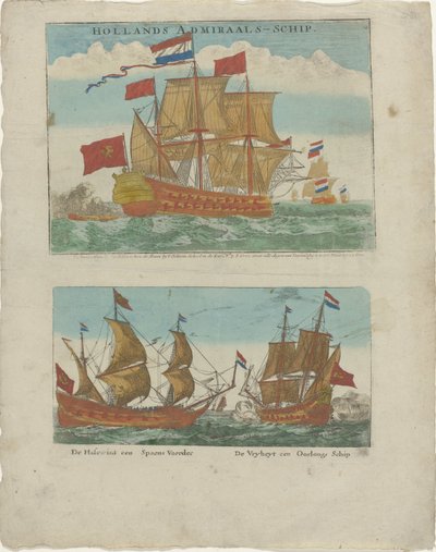 Holenderski Admiral Ship (tytuł na obiekcie) autorstwa Isaac Greve