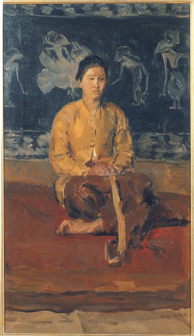 Siedząca Jawajska kobieta, ok. 1916 (olej na płótnie) autorstwa Isaac Israels