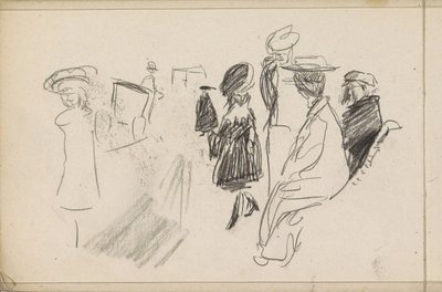 Postacie, prawdopodobnie w parku autorstwa Isaac Israels