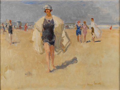 Dama na plaży w Viareggio autorstwa Isaac Israels