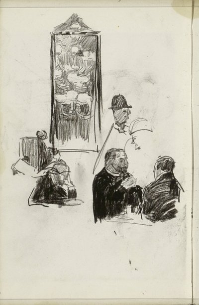 Mężczyźni w zakładzie autorstwa Isaac Israels