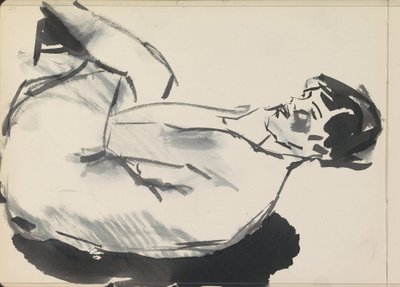 Siedząca kobieta nago autorstwa Isaac Israels
