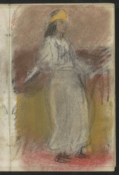 Stojąca kobieta w orientalnych ubraniach autorstwa Isaac Israels
