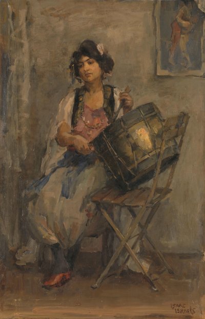 Pani perkusistka autorstwa Isaac Israels