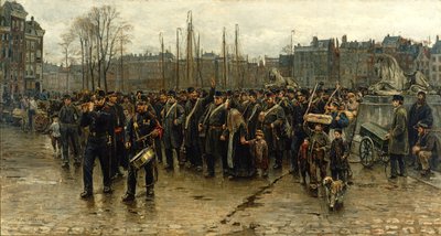 Transport żołnierzy kolonialnych autorstwa Isaac Israels